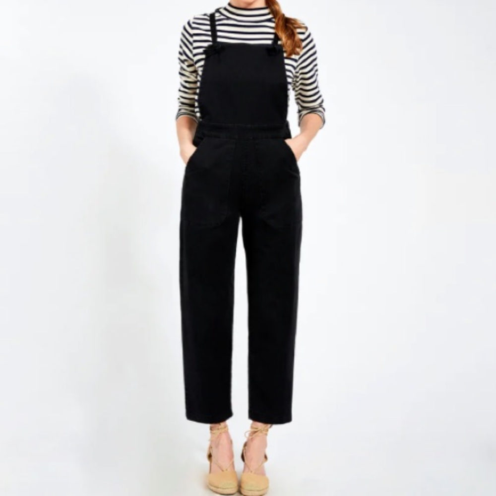 Black Medium Loup Knot Overalls